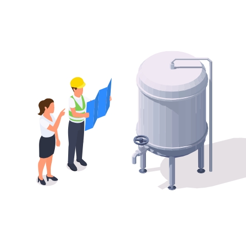 機械系エンジニアのイラスト