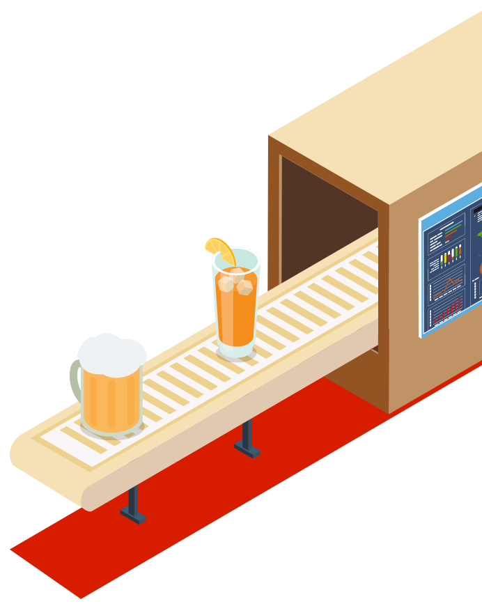 ベルトコンベアのイラスト